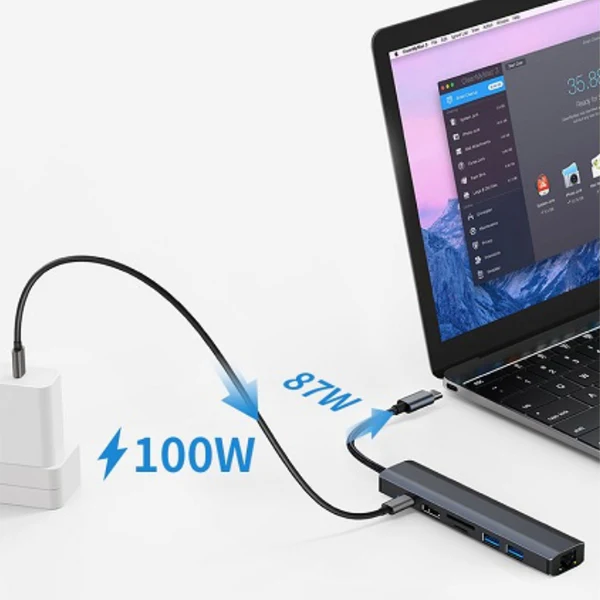 USB3.0 TypeCハブ 7in1【L-CHU7】 - Image 3